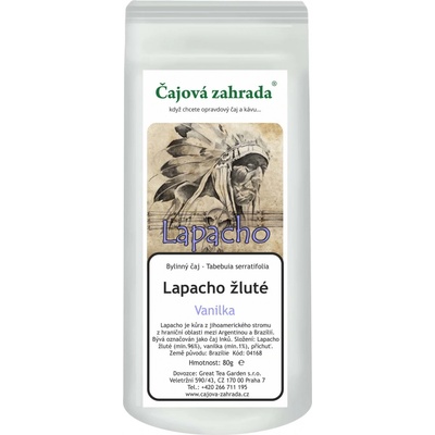 Čajová zahrada Lapacho žluté Vanilka 80 g