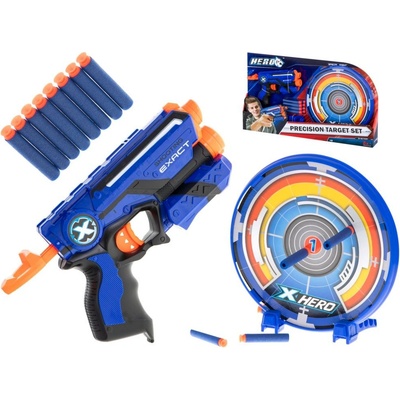 Nerf dětská pistol Hero s terčem a 8 ks náboji