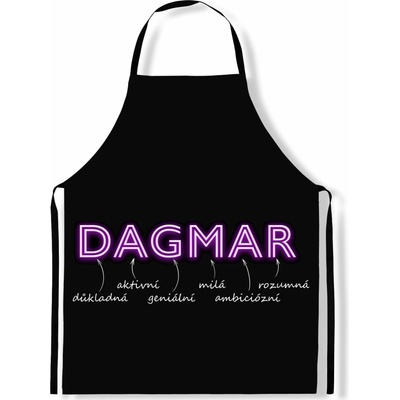 Impar Zástěra Ženská jména NEON Dagmar