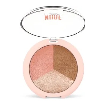 Golden Rose Nude Look Baked Trio Face Powder - Трио пудра за лице от серията "Nude Look