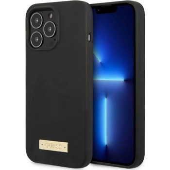 Image 1 of GUESS Guess GUHMP13XSPLK Silicone Logo Plate MagSafe калъф за Apple iPhone 13 Pro Max, Черен (GUE2254)