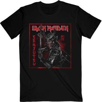 Iron Maiden Риза Senjutsu Cover Distressed Red Unisex Black 2XL (IMTEE132MB05)