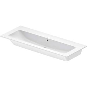 Duravit ME by Starck - Мивка 123x49 см, с преливник, без отвор за смесител, DuraShield, матово бяло 236112AC60 (236112AC60)