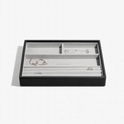 Stackers box na šperky Black Classic Ring & Bracelet Layer černá 75462