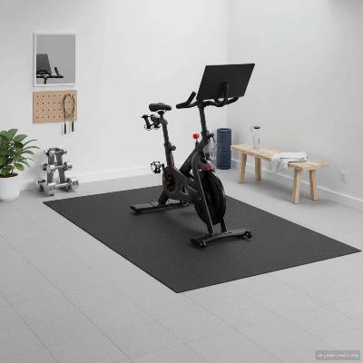 vidaXL Мат за спортна защита Черен 243 x 152 x 0, 6 см Високоплътен PVC (42029498)