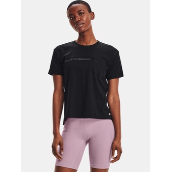 Under Armour Дамска тениска Under Armour Live Pocket Mesh Graphic SS Under Armour | Cheren | ЖЕНИ | S