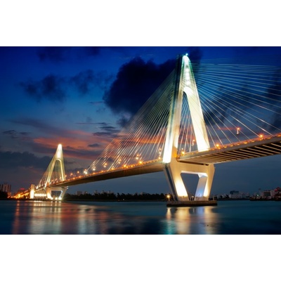 Obrázek svítící ve tmě - Motiv Haikou Century Bridge Formát A4 - Kód: 04940