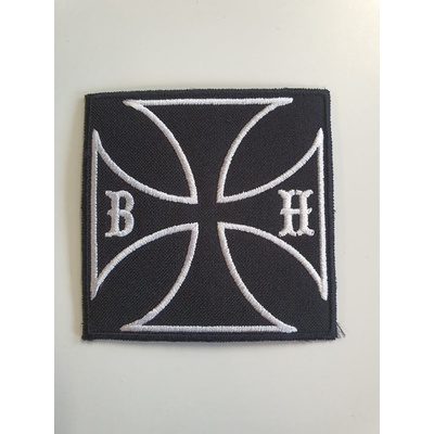 Nášivka BLACK HEART CROSS