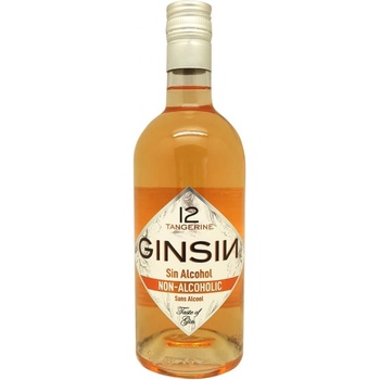 Gin Sin Premium Tangerine Alcohol Free 0.0% 0,7 l (čistá fľaša)