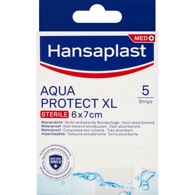 Hansaplast AQUA PROTECT XL Sterile náplast 6 x 7 cm 5 ks