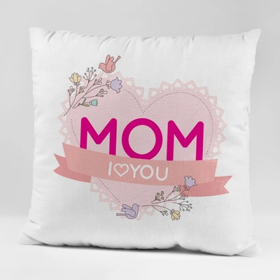 Art gift Възглавничка - Mom I love you