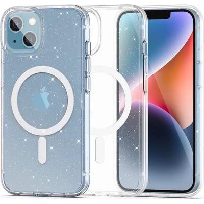 Tech-Protect Кейс Tech-Protect FlexAir Hybrid MagSafe за iPhone 13 / 14, прозрачен и блестящ (9490713930908)