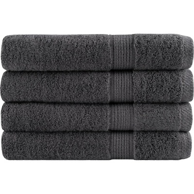 vidaXL Премиум кърпи SOLUND 4 бр антрацит 100x200 см 600 gsm (137173)