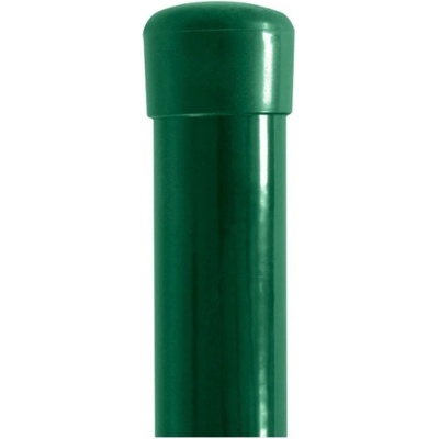 Stĺpik plotový poplastovaný 1,25x48mmx2250 mm Zn+PVC RAL6005+čiapočka