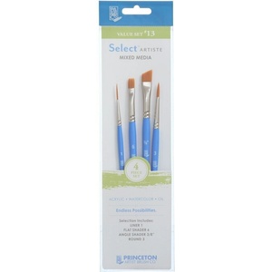 Princeton Artist Brush Selectartiste Multi-Technique Комплект четки 4 бр (P3750SET113)