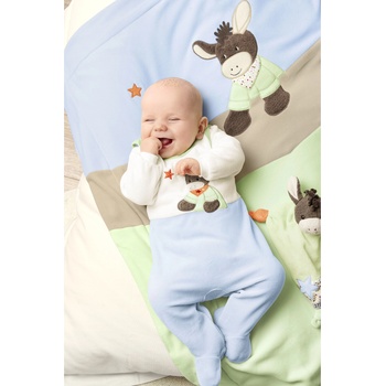 Sterntaler Памучно бебешко палтенце Sterntaler с магаренце