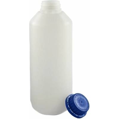 Láhev LDPE 1000 ml s modrým uzávěrem a zárukou originality