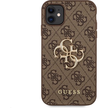 Image 1 of GUESS Гръб Guess PU 4G Metal Logo Case за iPhone 11 - Кафяв