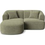 Cosmopolitan Design Зелен ъглов диван от рипсено кадифе (ляв ъгъл) Campi - Cosmopolitan Design (COS_LC_S_266_F1_CAMPI4)