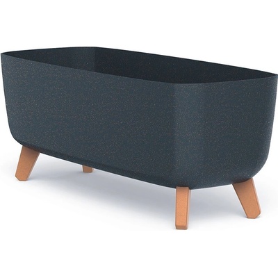 Prosperplast Květináč GRACIA CASE ECO WOOD antracit 58 cm