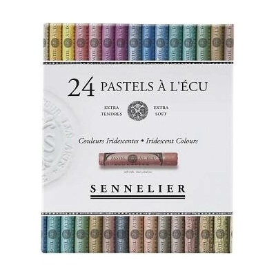 Sennelier Sada suchých pastelů metalické odstíny 24 ks