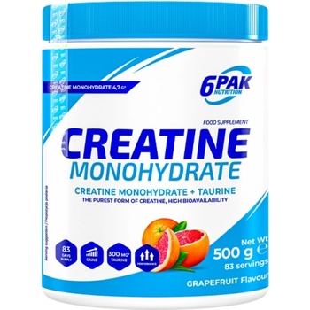Image 1 of 6PAK Nutrition Creatine Monohydrate [500 грама] Грейпфрут