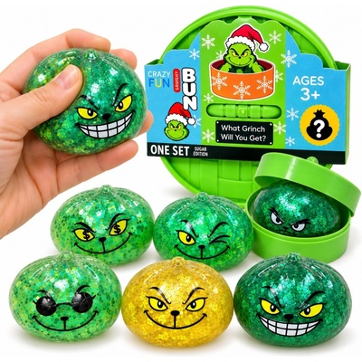 Squishy Dumpling GRINCH MINI mačkací knedlíček 5 cm Mystery box