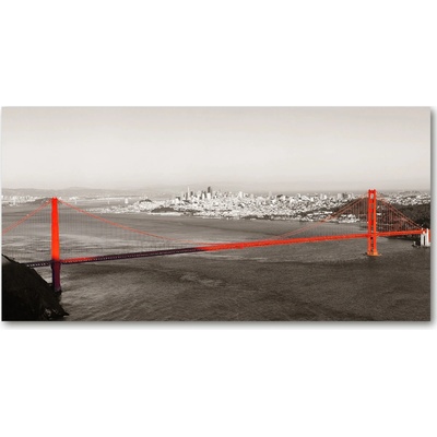 Foto obraz fotografie na skle Most San Francisco 100x50 cm