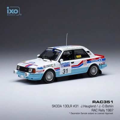 IXO MODELS Škoda 130 L No.30 RAC Rallye 1987 L.Křeček/B.Motl 1:43