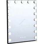 BRILAGI - LED димируемо огледало за грим HOLLYWOOD LED/15W/230V 55x77 cm черно (BG5830)