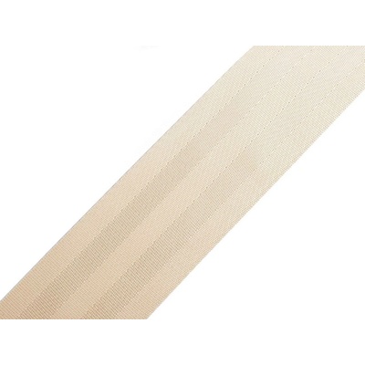 Hladký oboustranný popruh s leskem šíře 50 mm krémová 1 m