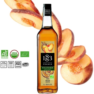 1883 Maison Routin Broskyňový sirup Bio 1 l