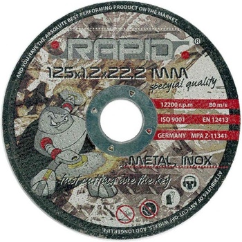 Rapid Kotouč řezný 125 x 1,2 x 22,2 mm M08250