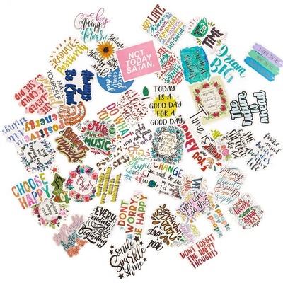 DP Craft Vinylové motivační samolepky se slogany 5-8 cm 50ks