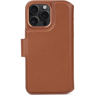 Decoded Leather Detachable Wallet MagSafe iPhone 15 Pro - Tan