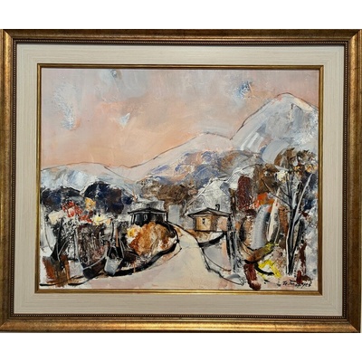 Зимен пейзаж в бяло