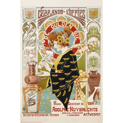 Plagát, Obraz - Coffee Shop Advert, 61 × 91.5 cm