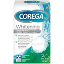 Corega Whitening čistiace tablety antibakteriálne tablety na zubné náhrady 30 ks
