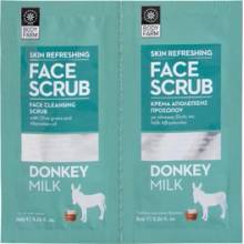 Bodyfarm Donkey milk Face cleansing scrub 2 x 8 ml