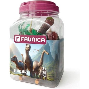 Faunica Комплект фигурки на животни в мега тръба - Динозаври