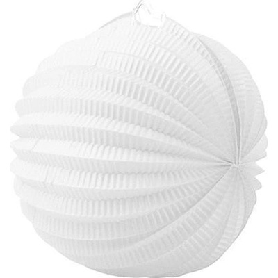 Papírový lampion, bílá, kulatý, 22 cm, 1018014007-12 561915