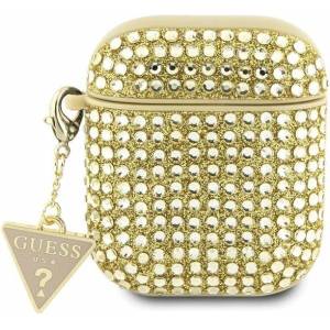 Guess Кейс Guess GUA2HDGTPD за AirPods 1/2, златист / златист, Rhinestone Tr (GUE002867-0)