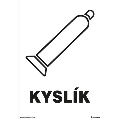 Walteco Kyslík 148x210mm, formát A5, samolepka Množství: 1 ks , 20053