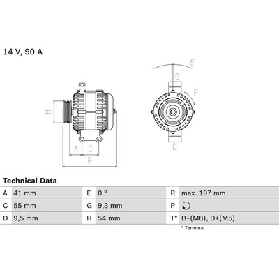 BOSCH 0 986 048 771 generátor (0986048771)