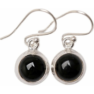Nefertitis Onyx náušnice stříbro Ag 925 E1233 NF62538 1 cm, 3,3 g