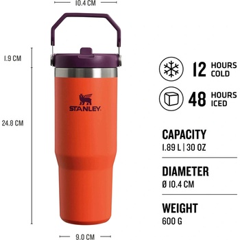 Image 1 of STANLEY Бутилка за вода Stanley Classic IceFlow Flipstraw Tumbler 0.89 L Winter 2024 (10-09993-314)