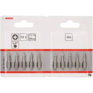 Bosch - Комплект битове PZ1, дължина 25 мм, 10 бр. 2607001555 (2607001555)