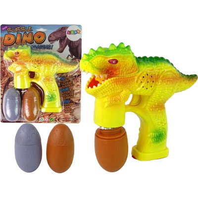 Lean Toys Bublifuk v tvare žltého Dinosaura