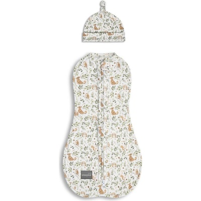 Sleepee Zavinovačka Second Step Swaddle s čiapočkou zadarmo Ivory Forest