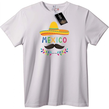 NOONEBRAND Тениска с Мексикански Сомбреро - 7XL, White